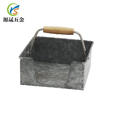 定制創(chuàng)意鐵藝紙巾盒 歐式復古鍍鋅鐵皮紙巾盒 方形鐵紙巾架